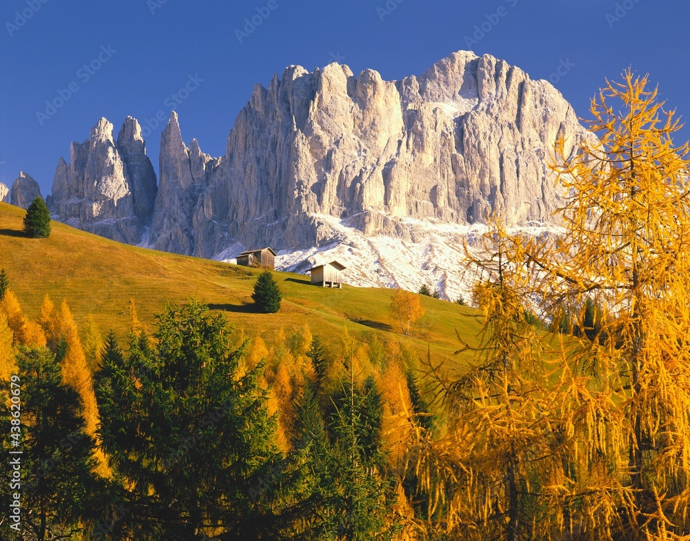italy, south tyrol, dolomites, catinaccio, vajolet towers, autumn, mountain landscape, mountains, autumn landscape, autumn colours, nature, 