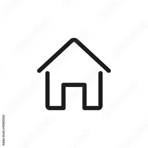 Home icon for web and mobile UI design element, UI button.
