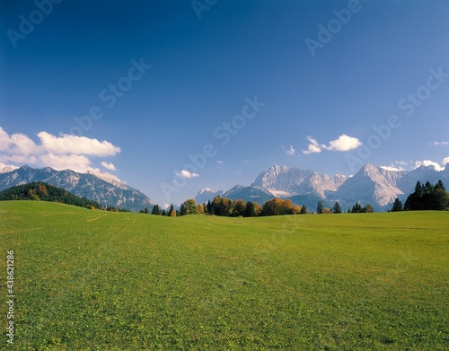 germany, bavaria, werdenfels, meadow, karwendel,  photo