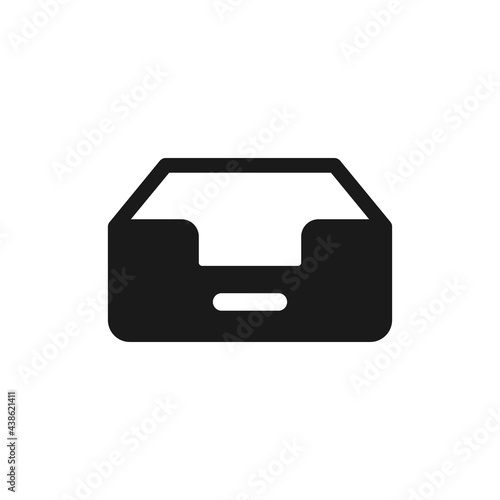 Mailbox icon. Inbox symbol for web and mobile UI design.