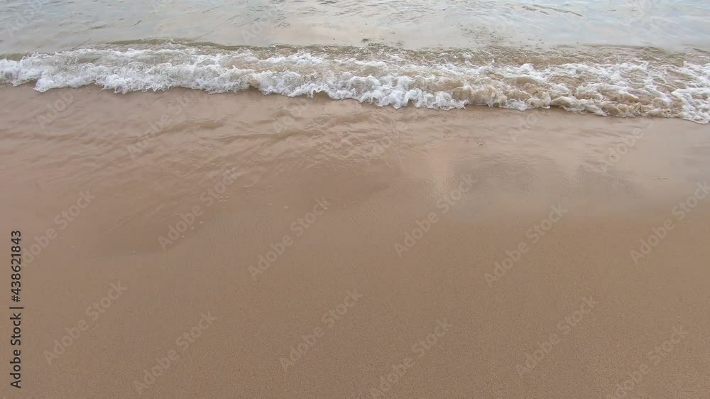 Ocean waves on the sand beach. Tropical paradise. Ocean waves on the sand beach. Tropical paradise.