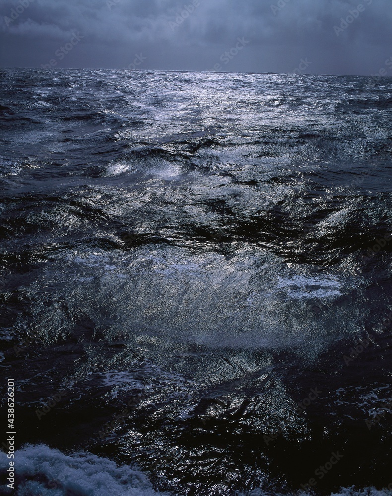 Ταπετσαρία sea, waves, twilight, ocean, water, surface, moving, stormy, dark, gloomy, vastn
