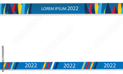 Sports background with ribbons Winter sport competitions, winter sports, vector illustration