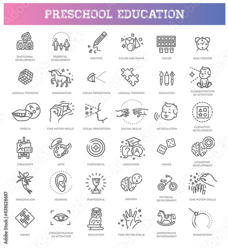 Preschool education. Kids development