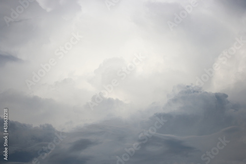 Dark gray cloud before a thunderstorm in summer