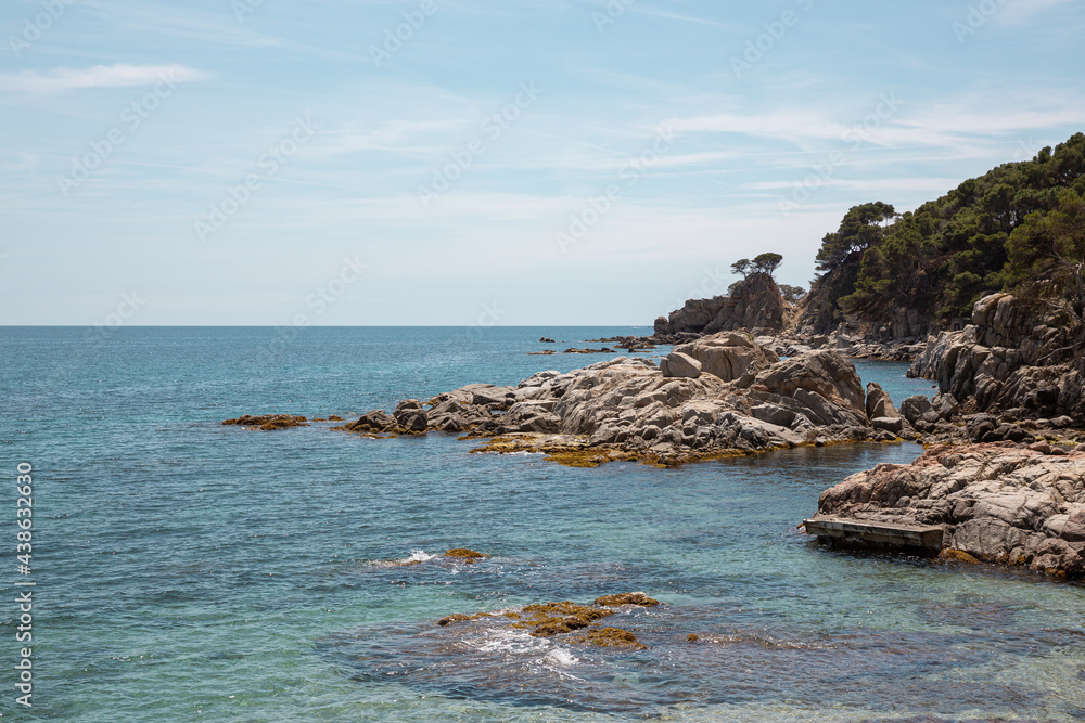 rocks and sea in Palafrugell