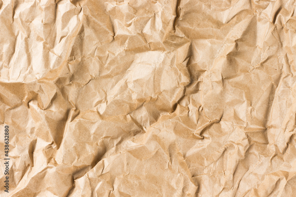 Crumpled old Kraft Paper Texture Crumpled old Kraft Paper Texture