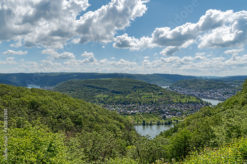 Vierseenblick bei Boppard am Rhein, Rheinland-Pfalz