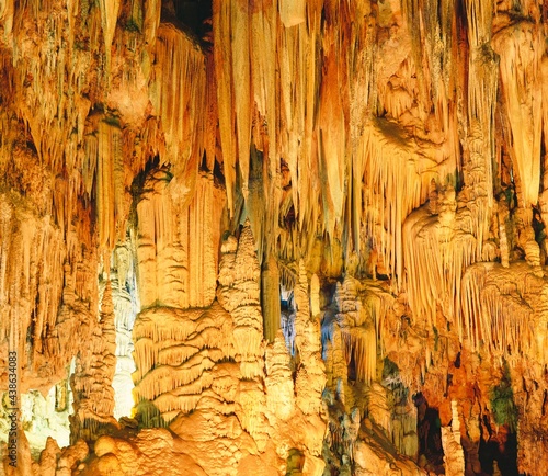 stalactite cave, cave, stalactite, stalagmite, deposit, deposits, limestone, calcite, limestone sinter, columns, nature, forms, sight,  photo