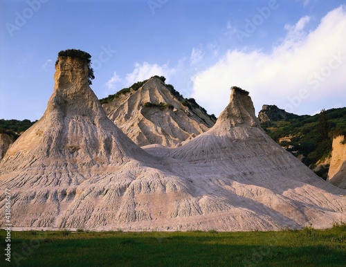 greece, crete, potamida, badlans, rock formation, kissamou formation, basin facies, upper miocene, rocks, formation, nature,  photo