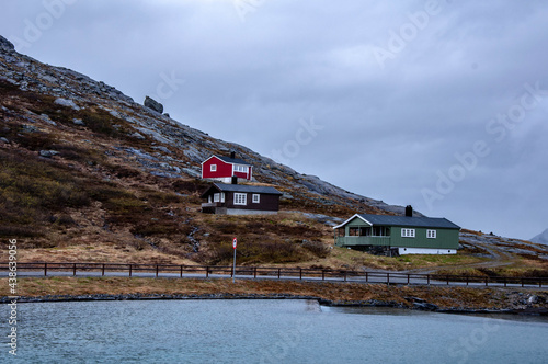 Fototapeta Naklejka Na Ścianę i Meble -  Norwegian fjords mountain landscapes