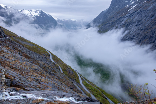 Norwegian fjords mountain landscapes