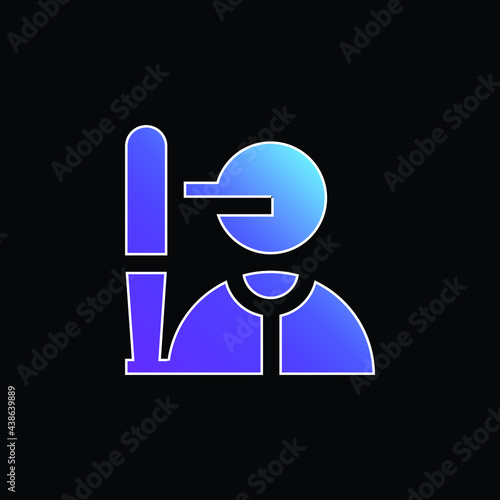 Batter blue gradient vector icon