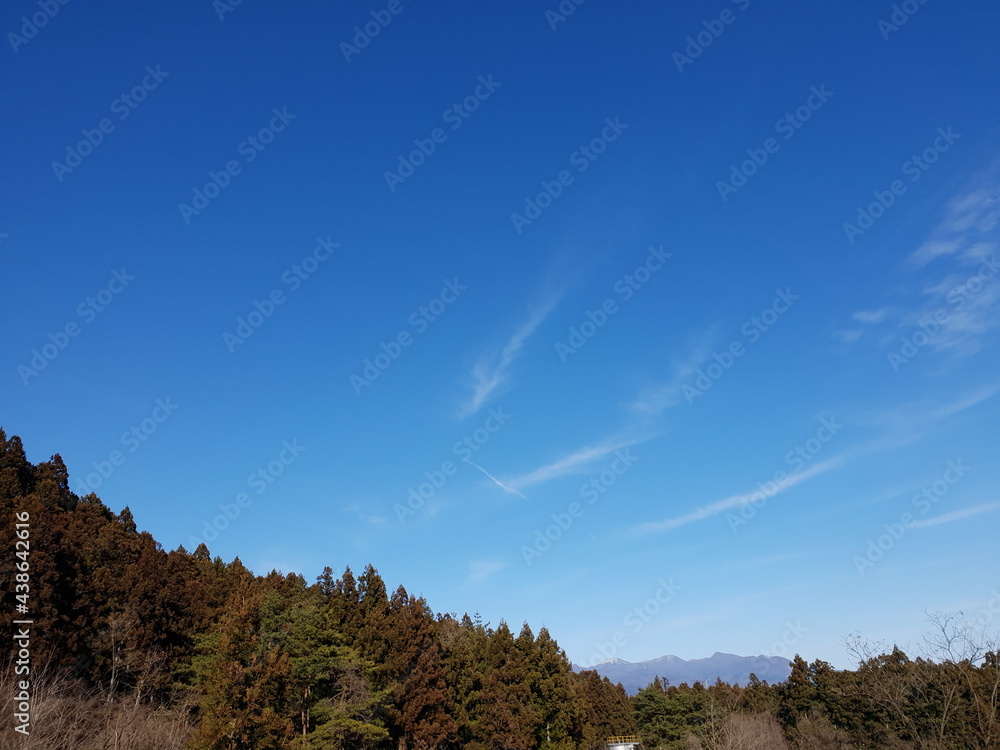 clouds over the mountains