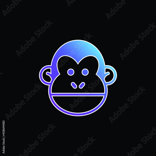 Animal blue gradient vector icon