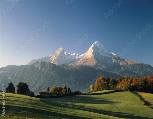 germany, bavaria, berchtesgadener land, autumn landscape, watzmann,  photo