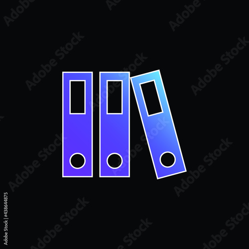 Archives blue gradient vector icon