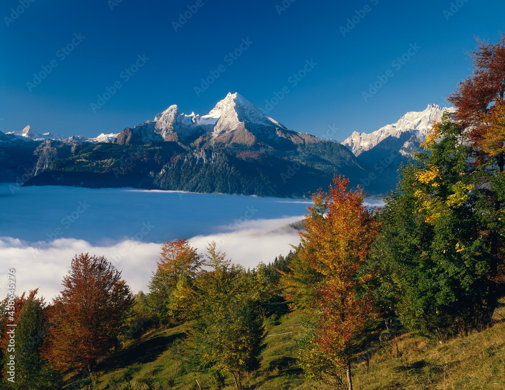 germany, berchtesgaden, watzmann, autumn, 