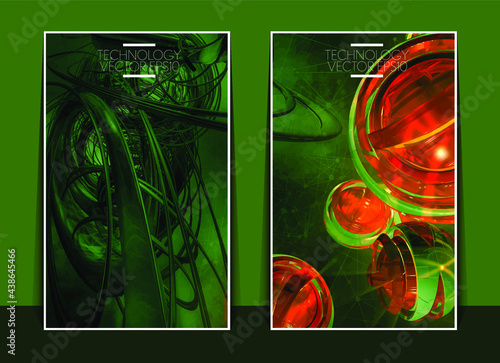 Vector of science technology concept. Background ready for website banner, poster or roll up