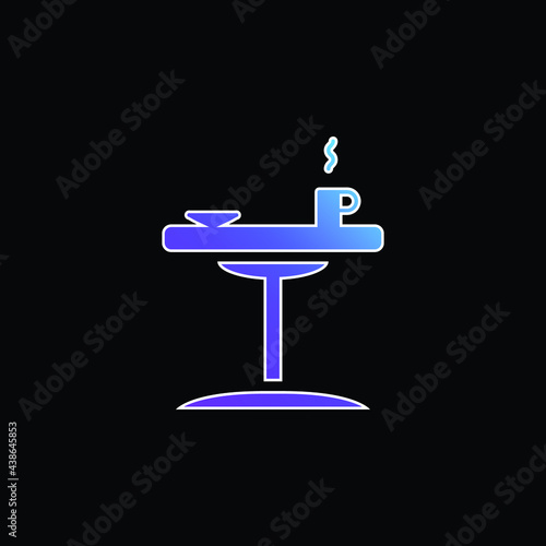 Bedside Table blue gradient vector icon