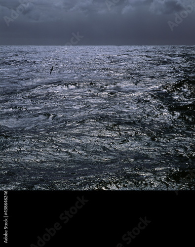 Canvas Print sea, water surface, cloud sky,