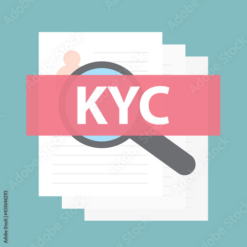 KYC (Know Your Customer) concept - vector illustration