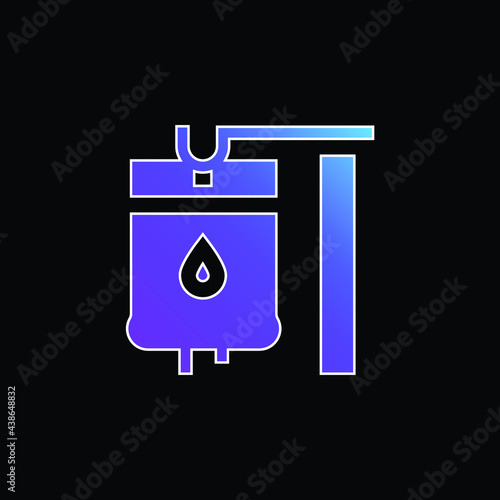 Blood blue gradient vector icon