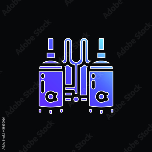 Brewing blue gradient vector icon