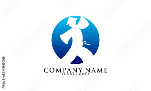 Ninja man elegant icon