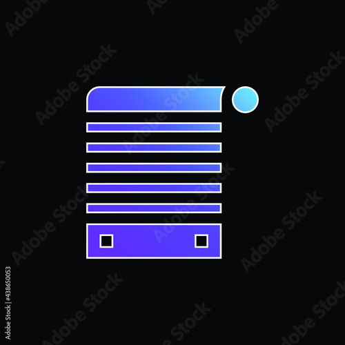 Blind blue gradient vector icon