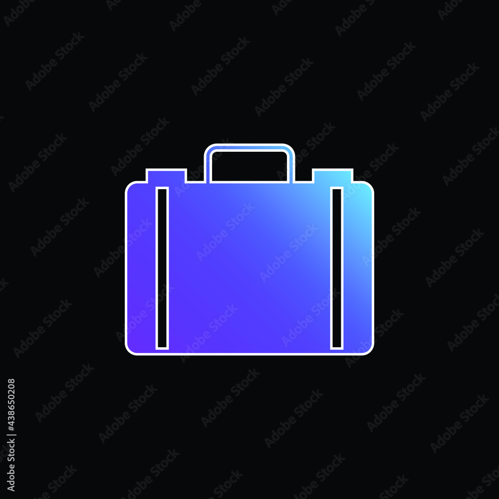 Briefcase blue gradient vector icon Briefcase blue gradient vector icon