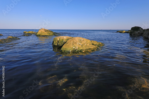 Natural scenery of rocks by the sea, North China