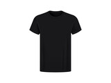 Blank black shirt isolated on white background. Realistic mockup. Vector shirt template