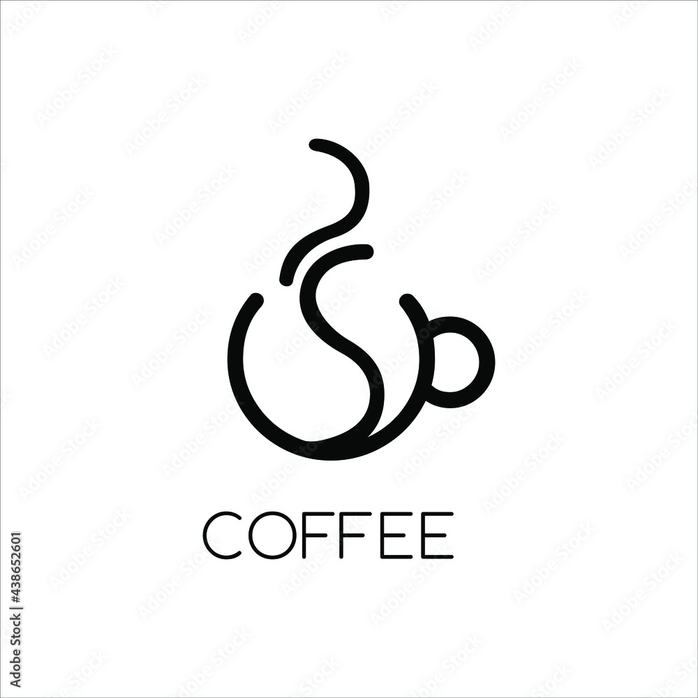 Obraz premium Coffee shop logo design illustration vector eps format , suitable for your design needs, logo, illustration, animation, etc.