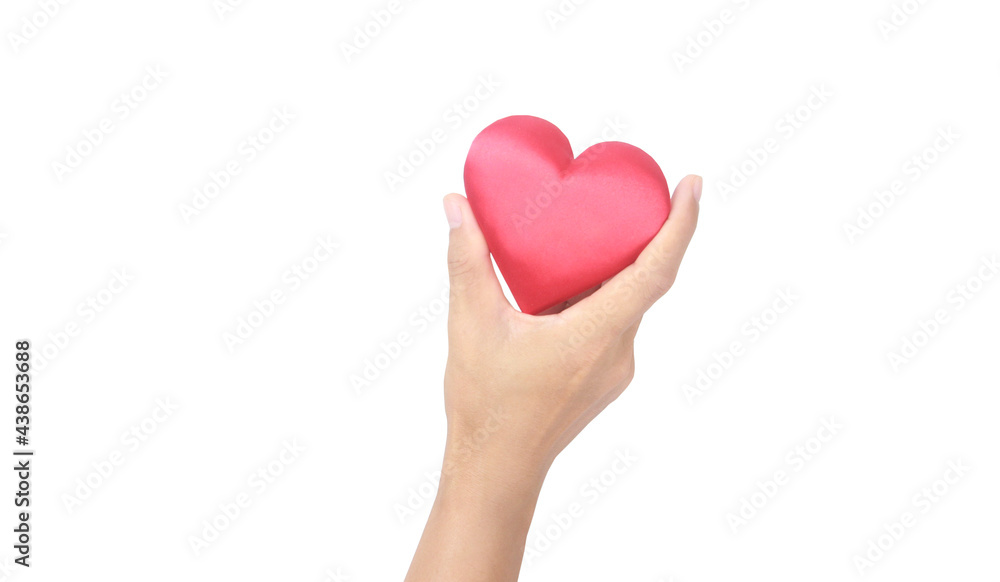 Hands holding red heart. heart health donation concepts Hands holding red heart. heart health donation concepts
