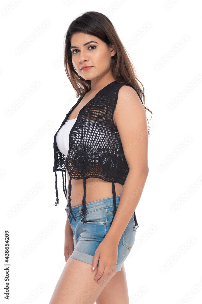 Young Indian woman lifestyle wearing casual wear Young Indian woman lifestyle wearing casual wear