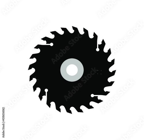 Circular saw blade design illustration vector eps format , suitable for your design needs, logo, illustration, animation, etc.