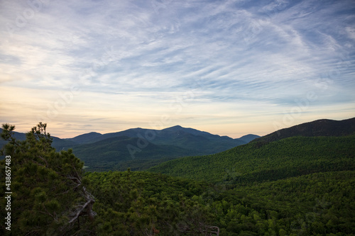 Early morning view of Hurricane from Owls Head in the Adirondack Park of New York