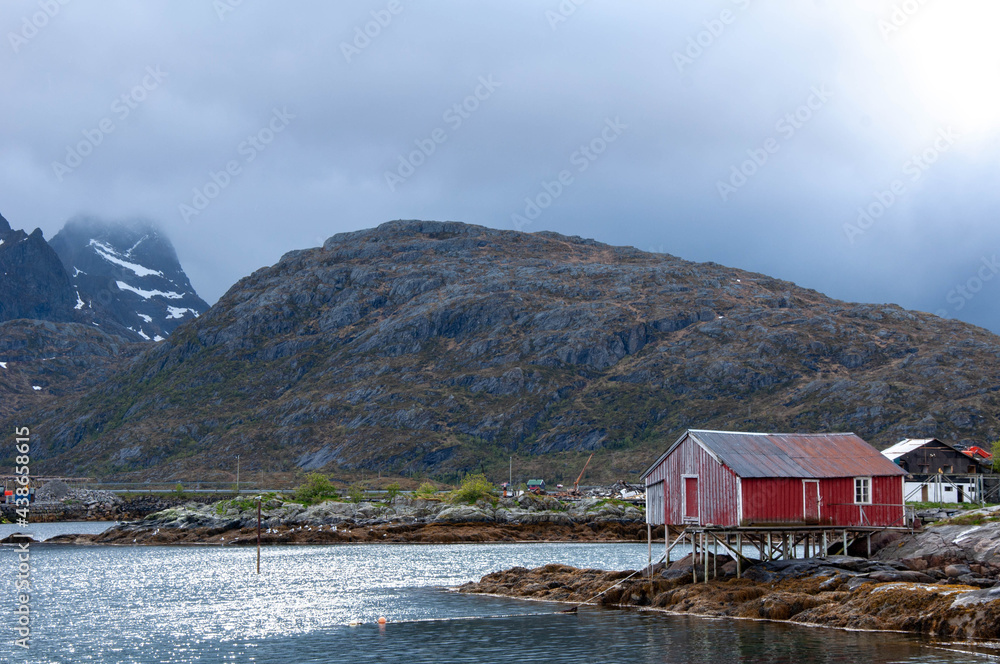 Norwegian fjord landscapes from the mountains and the sea Norwegian fjord landscapes from the mountains and the sea