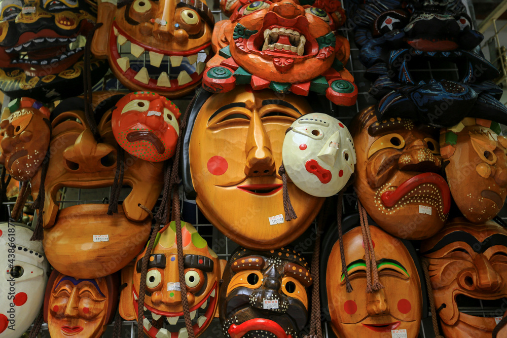 Korean mask .Tal and Talchum, 