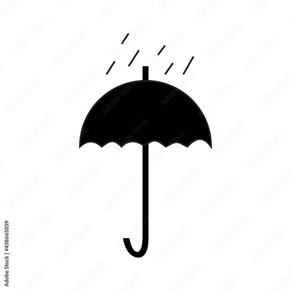 umbrella and drops icon umbrella and drops icon
