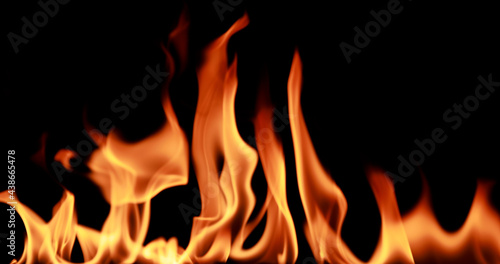 closeup Fire flame abstract background