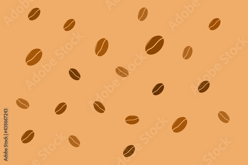 Seamless coffee pattern. Background template. Vector illustration