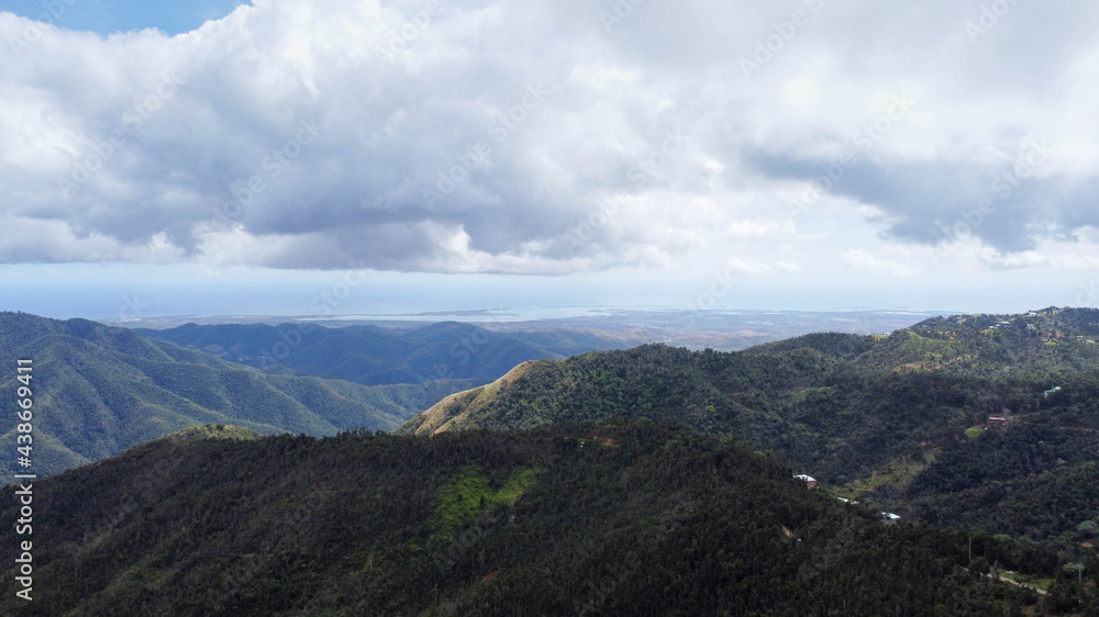 Orocovis Mountains in Puerto Rico.
