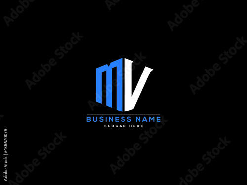 Letter MV Logo, creative mv logo icon vector for business