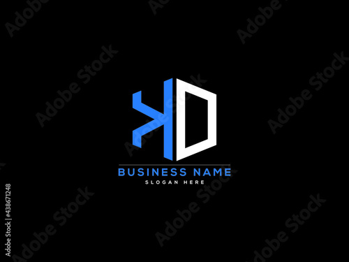 Letter KD Logo, creative kd logo icon vector for business photo