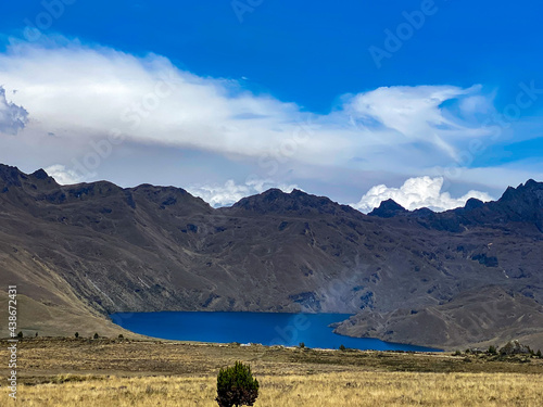 lake and mountains