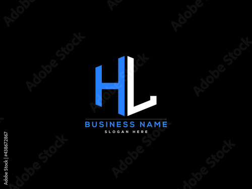 Letter HL Logo, creative hl logo icon vector for business photo