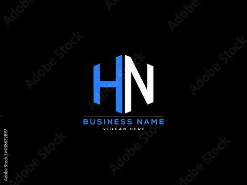 Letter HN Logo, creative hn logo icon vector for business