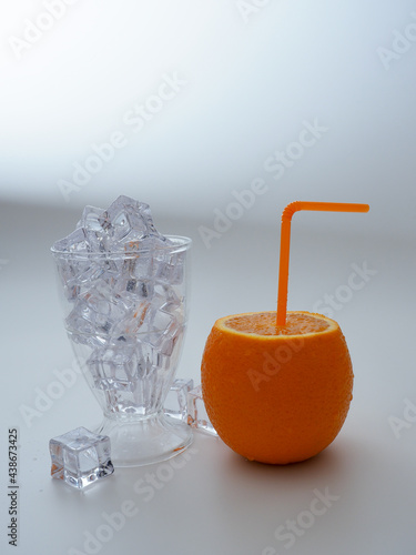 orange juice in glass